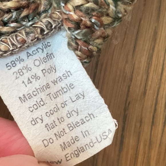 Oona Marled Hand Knit Turtleneck Jumper Sweater Made in New England Medium - Picture 8 of 12